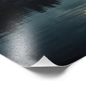 Moonlit Lake Serenity Fotodruck (Ecke)