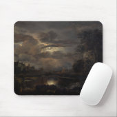 Moonlit Landschaft mit Brücke Mousepad (Mit Mouse)