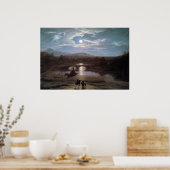 Moonlit Landschaft Poster (Küche)