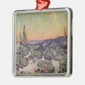 Moonlit Landschaft Vincent van Goghs |, 1889 Silbernes Ornament (Links)