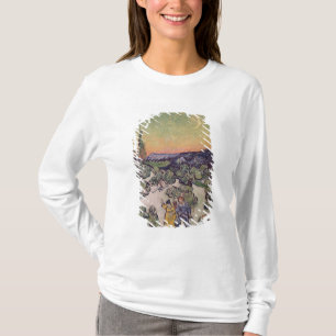 Moonlit Landschaft Vincent van Goghs  , 1889 T-Shirt