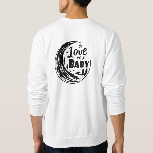 Moonlit-Liebe Sweatshirt (Rückseite)