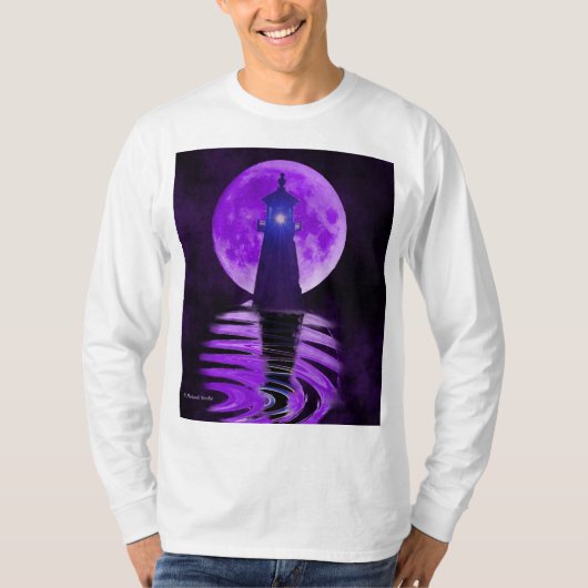 Moonlit Lighthouse T-Shirt (Vorderseite)