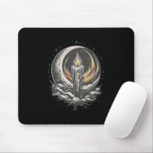 Moonlit Magic-Black BG Mousepad (Mit Mouse)