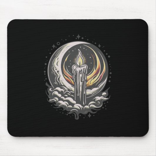 Moonlit Magic-Black BG Mousepad (Vorne)