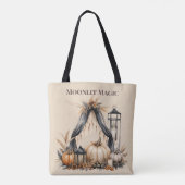 Moonlit Magic Boho Skull & Pumpkin - Herbsthexe Tasche (Rückseite)