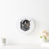 Moonlit Magic Runde Wanduhr (Zuhause)