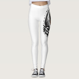 Moonlit Magic-white Leggings