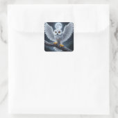 Moonlit Majestät Quadratischer Aufkleber (Tasche)