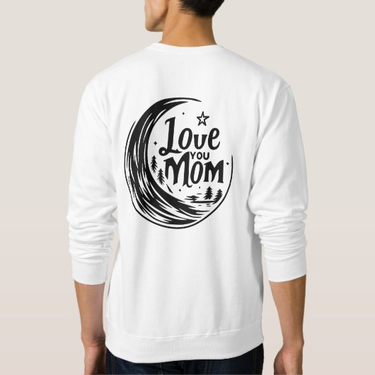 Moonlit-Mama-Liebe Sweatshirt (Rückseite)