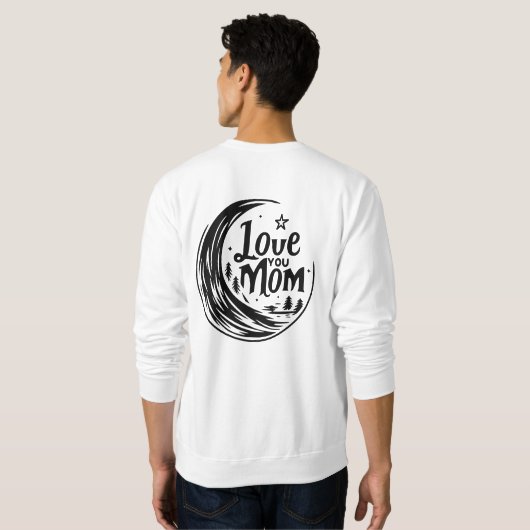 Moonlit-Mama-Liebe Sweatshirt (Schwarz voll)