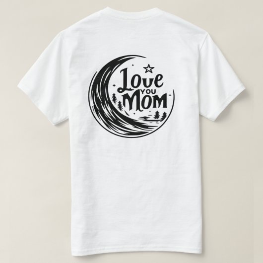 Moonlit-Mama-Liebe T-Shirt (Design Rückseite)