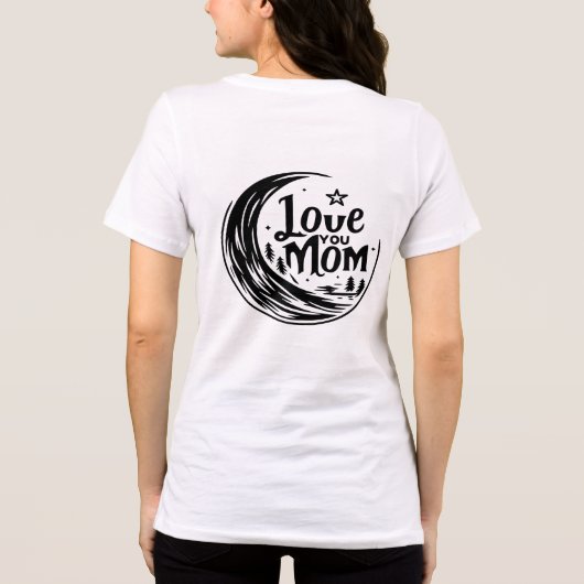 Moonlit-Mama-Liebe Tri-Blend Shirt (Rückseite)