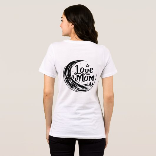 Moonlit-Mama-Liebe Tri-Blend Shirt (Rückseite voll)
