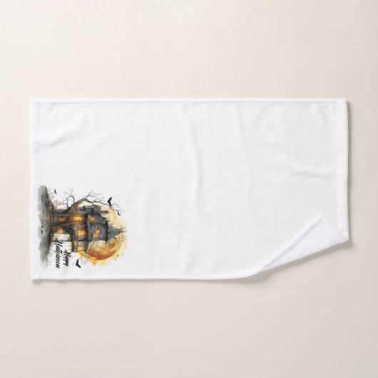 Moonlit Manor - Halloween-Grüße im Schatten Badhandtuch Set (Handtuch)