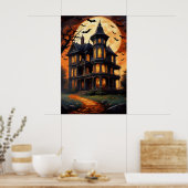 Moonlit Manor, Spooky Vibes Poster (Küche)