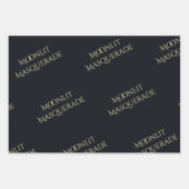 Moonlit Masquerade Elegant Halloween Geschenkpapier Set (Vorderseite 2)