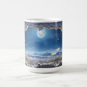 Moonlit Meadow - Bezaubernde 3D-Tasse Kaffeetasse (Mittel)