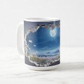 Moonlit Meadow - Bezaubernde 3D-Tasse Kaffeetasse (Vorderseite Links)