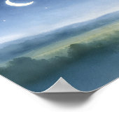 Moonlit Meadow Nursery Wall Art Poster (Ecke)