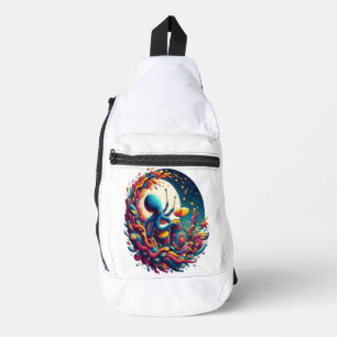 Moonlit Melodies Octopus Drummer Crossbody Bag