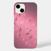 Moonlit Melody: Eleganter Fall von Musical Notes i Case-Mate iPhone Hülle (Rückseite)