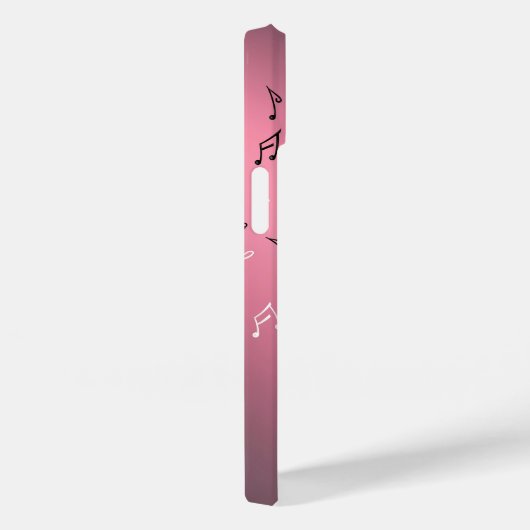 Moonlit Melody: Eleganter Fall von Musical Notes i Case-Mate iPhone Hülle (Rückseite / Rechts)