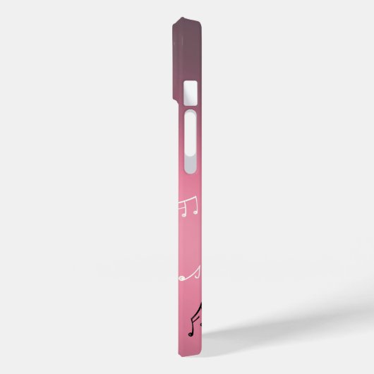 Moonlit Melody: Eleganter Fall von Musical Notes i Case-Mate iPhone Hülle (Rückseite / Links)