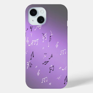Moonlit Melody: Eleganter Fall von Musical Notes i Case-Mate iPhone Hülle
