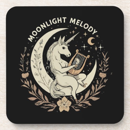 Moonlit Melody Getränkeuntersetzer (Vorderseite)