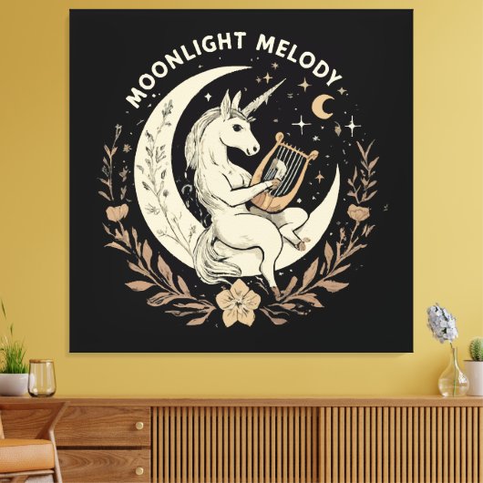 Moonlit Melody Leinwanddruck (Insitu (Wohnzimmer))