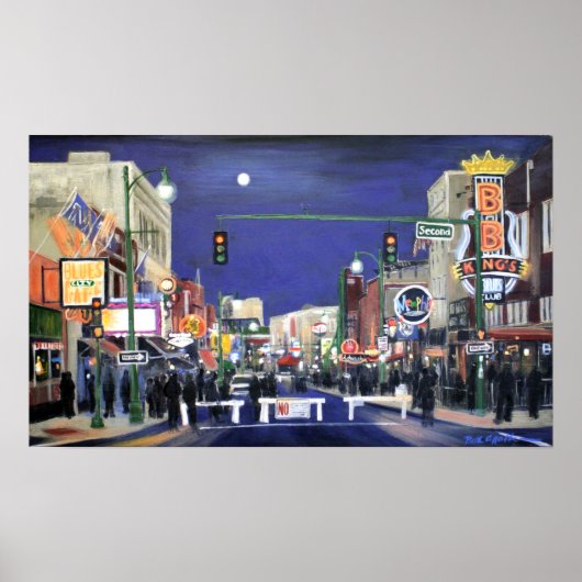 Moonlit Memphis Poster (Vorne)