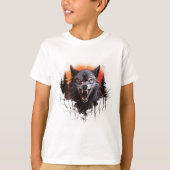 Moonlit Menace: Das Werwolf-Howl-T-Shirt T-Shirt (Vorderseite)