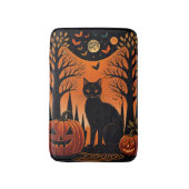 Moonlit Meow Badematte (Vorderseite Vertikal)