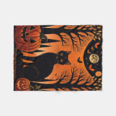 Moonlit Meow Fleecedecke (Vorderseite (Horizontal))