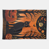 Moonlit Meow Geschirrtuch (Horizontal)