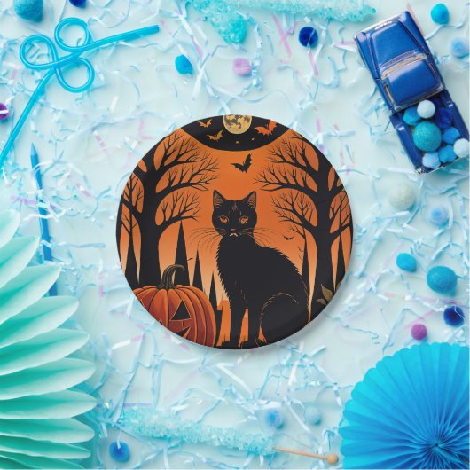 Moonlit Meow Pappteller (Party)