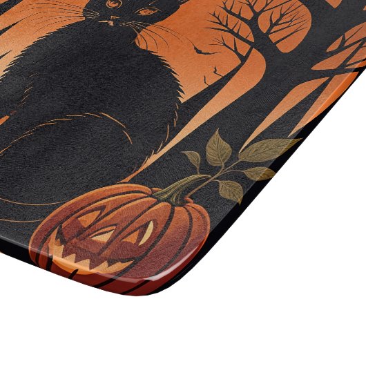 Moonlit Meow Schneidebrett (Ecke)