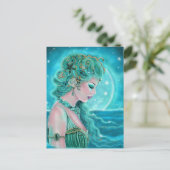 Moonlit Mermaid von Renee Lavoie Postkarte (Stehend Vorderseite)