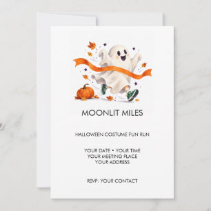 Moonlit Miles Halloween-Kostüm-Spaßlauf Einladung