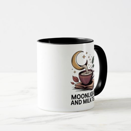 Moonlit Milk Tee Crescent Tasse (VorderseiteRechts)