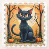 Moonlit Mischief: Der seltsame Untersetzer der Kat (Vorderseite)