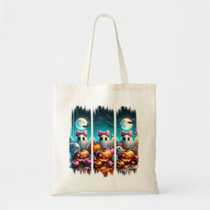 Moonlit Mischief - Geister in rosa Bögen Tragetasche