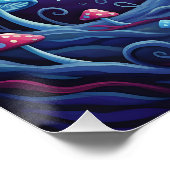 Moonlit Mischief - Whimsical Forest Bat Hybrid Poster (Ecke)