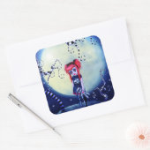 Moonlit Misfit Quadratischer Aufkleber (Umschlag)