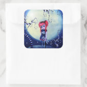 Moonlit Misfit Quadratischer Aufkleber (Tasche)