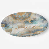 Moonlit Moschee Ruhe für das id Pappteller (Schrägansicht)