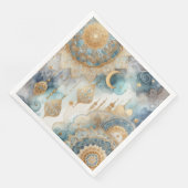 Moonlit Moschee Ruhe für Ramadan Serviette (Ecke)