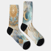 Moonlit Moschee Ruhe für Ramadan Socken (Rechts)