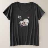 Moonlit Moth Graphic Große Größe T-Shirt (Design vorne)